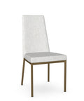 Linea Pixel Gold Modern Upholstered Dining Chair