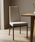 Linea Sleet Black Modern Upholstered Dining Chair 