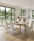 Linea Sleet With Grey Legs - Dining Chair Amisco (Set Of Two)