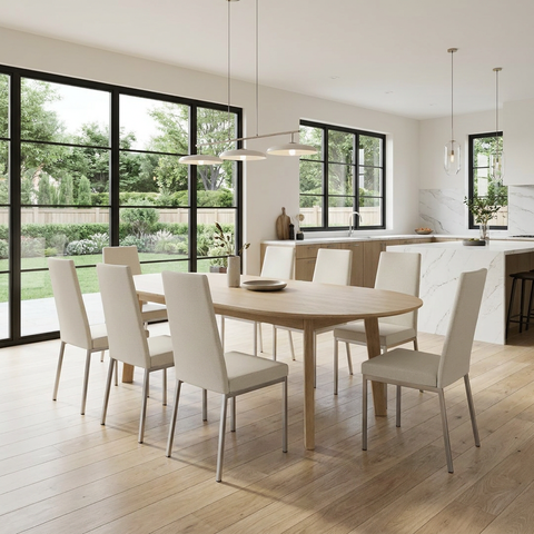 Linea Sleet With Grey Legs - Dining Chair Amisco (Set Of Two)
