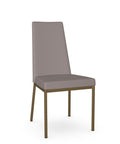 Linea Stratus Gold Modern Faux Leather Dining Chair-1