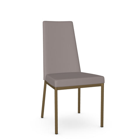 Linea Stratus Gold Modern Faux Leather Dining Chair-1