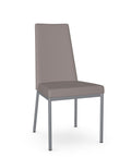 Linea Stratus Grey Modern Faux Leather Dining Chair-1