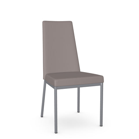 Linea Stratus Grey Modern Faux Leather Dining Chair-1