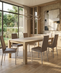 Linea Stratus Grey Modern Faux Leather Dining Chair