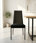 Linea Versailles Black Modern Upholstered Dining Chair