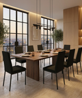 Linea Versailles Black Modern Upholstered Dining Chair