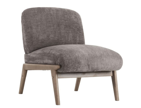 Lisson Dark Taupe Velvet Accent Chair-1