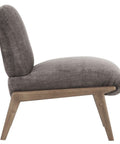 Lisson Dark Taupe Velvet Accent Chair-3