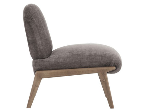 Lisson Dark Taupe Velvet Accent Chair-3