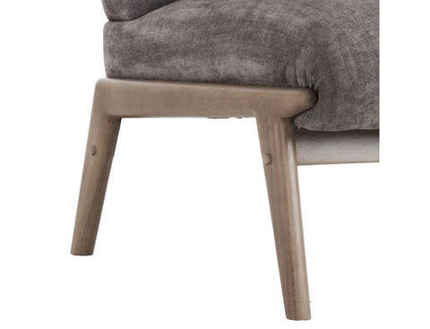 Lisson Dark Taupe Velvet Accent Chair-5