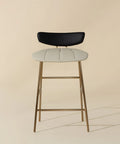 Lorelei Black Modern Faux Leather Counter Stool -5