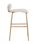 Lorelei Cream Modern Faux Leather Counter Stool -2