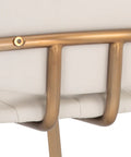 Lorelei Cream Modern Faux Leather Counter Stool -4