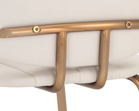 Lorelei Cream Modern Faux Leather Counter Stool -4