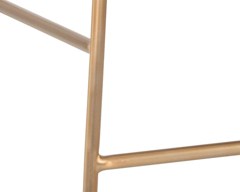 Lorelei Cream Modern Faux Leather Counter Stool -5