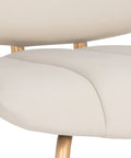 Lorelei Cream Modern Faux Leather Counter Stool -7