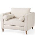 Loretta Cream Fabric Accent Chair -1