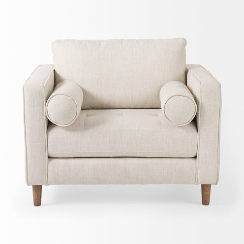 Loretta Cream Fabric Accent Chair -2