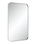 Louvas Polished Nickel Modern Wall Mirror -2