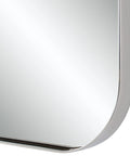 Louvas Polished Nickel Modern Wall Mirror -3