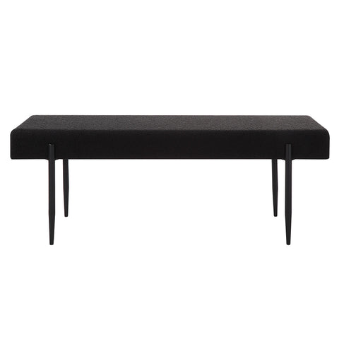 Lowe Black Boucle Bench-1