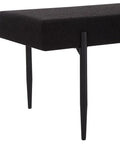 Lowe Black Boucle Bench-2