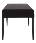 Lowe Black Boucle Bench-3