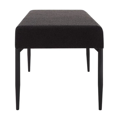Lowe Black Boucle Bench-3