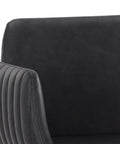 Lucano Black Modern Faux Leather Counter Stool 5