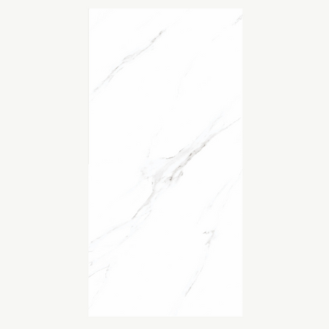 Marble look floor tile