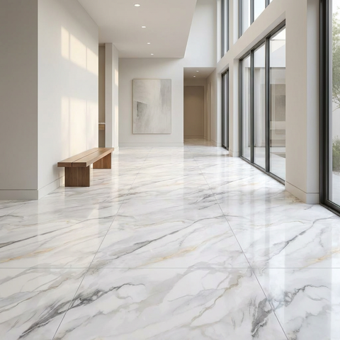 Luxor White Matte 24" x 48" Porcelain Tile