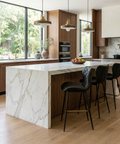 Lyla Black Modern Faux Leather Counter Stool 