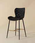 Lyla Black Modern Faux Leather Counter Stool -1