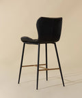Lyla Black Modern Faux Leather Counter Stool -3