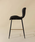 Lyla Black Modern Faux Leather Counter Stool -4