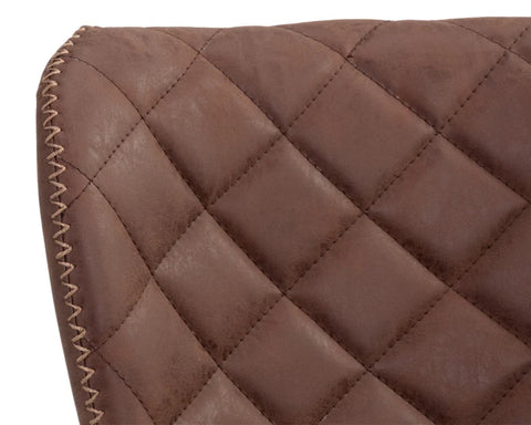 Lyla Brown Modern Faux Leather Counter Stool -6