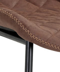 Lyla Brown Modern Faux Leather Counter Stool -7