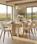 Lyna Beige Fabric Dining Chairs - Set of 4