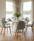 Lyna Grey Wood Dining Chairs - Set of 4