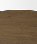 Lyonne 42" Medium Brown Oak Veneer Pedestal Dining Table-4