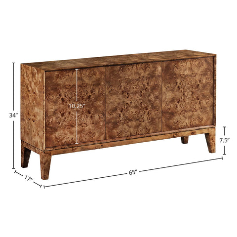 mappa burl veneer sideboard
