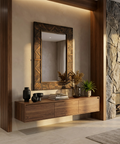 Madden Dark Brown Wood Wall Mirror - Renwil
