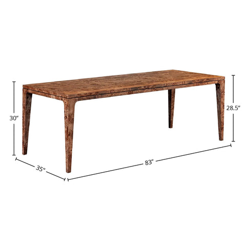 Mappa Dark Burl Dining Table-6