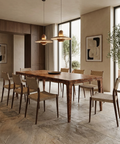 Mappa Dark Burl Dining Table