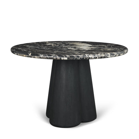 Marilyn 48" Black Forest Marble Dining Table-1