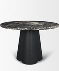 Marilyn 48" Black Forest Marble Dining Table-2