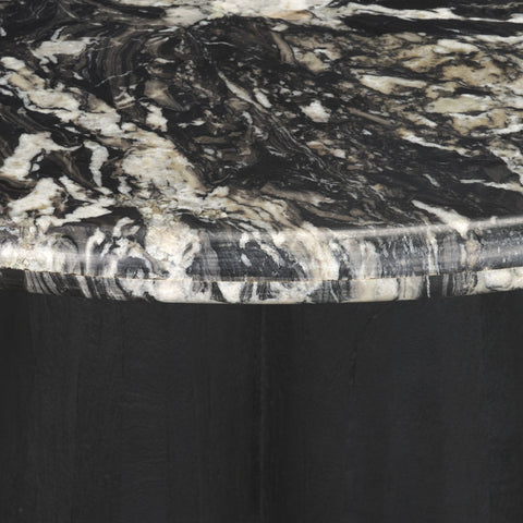 Marilyn 48" Black Forest Marble Dining Table-5