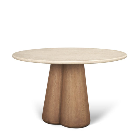 Marilyn 48" Botticino Marble Dining Table -1