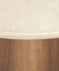 Marilyn 48" Botticino Marble Dining Table -6